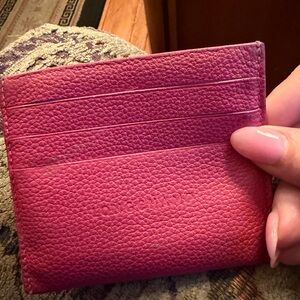 Longchamp Pink Card Holder - no longer made